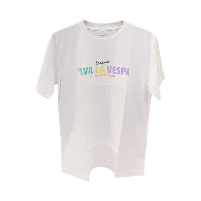 เสื้อยืด VESPA CARAVAN - T-SHIRT WHITE