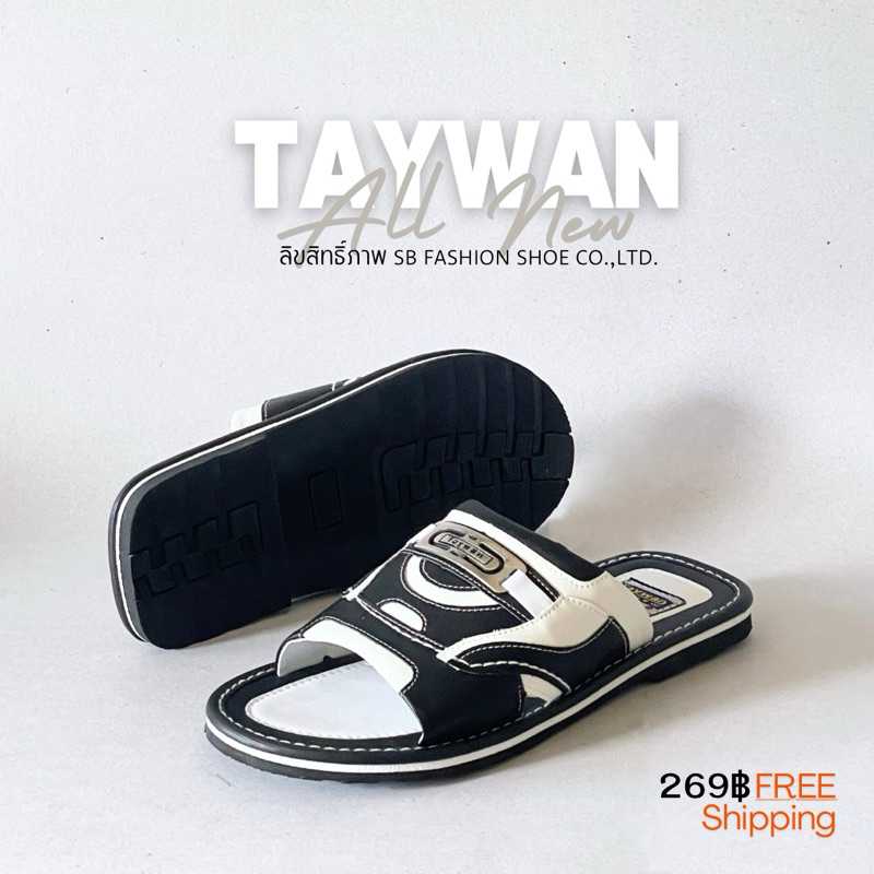 พื้นบาง Taywan 928 สีดำ รองเท้าแตะ ผู้ชาย  Size 36-45