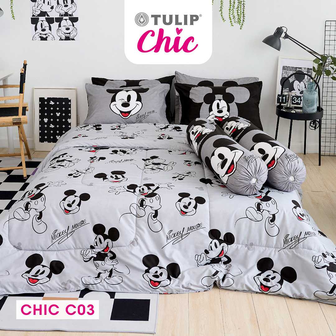 [NEW] TULIP CHIC พิมพ์ลายมิกกี้เมาส์ CHIC C03 ลิขสิทธิ์แท้ดิสนีย์