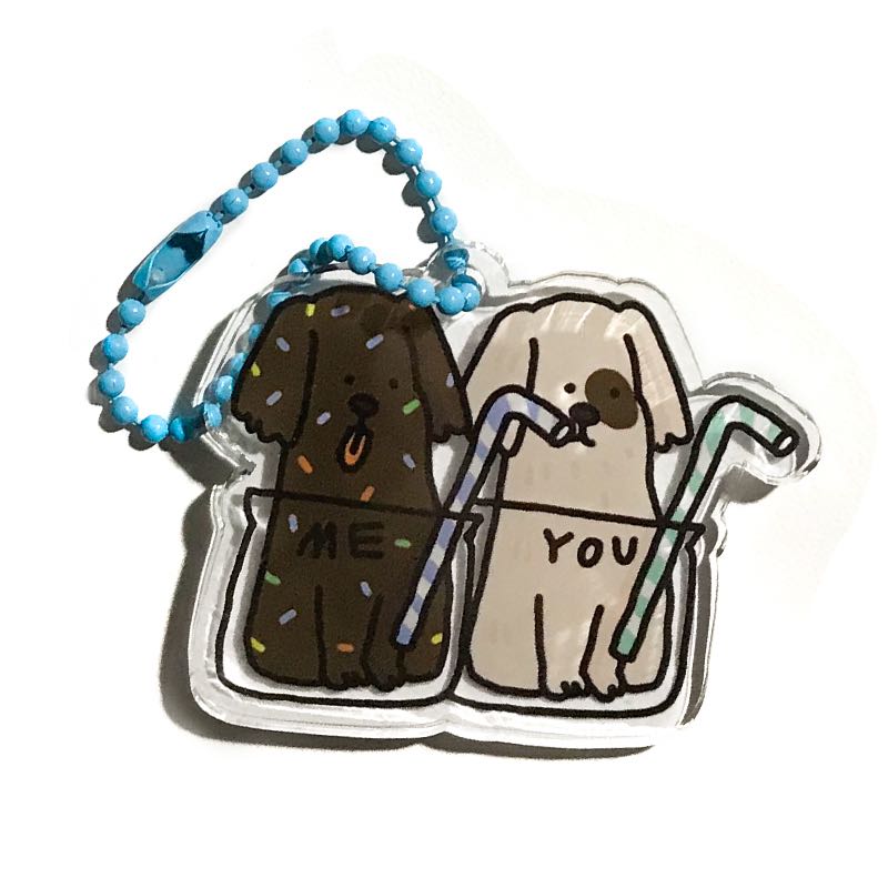 keyring1 - two dogs