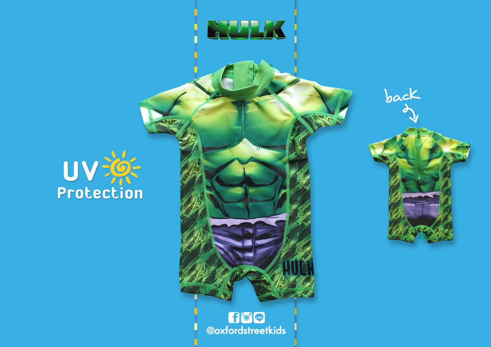 ✅ [3-6M] Next Hulk Swimsuit UV Protection ชุดว่ายน้ำ ฮัลค์ ป้องกันแสงแดด