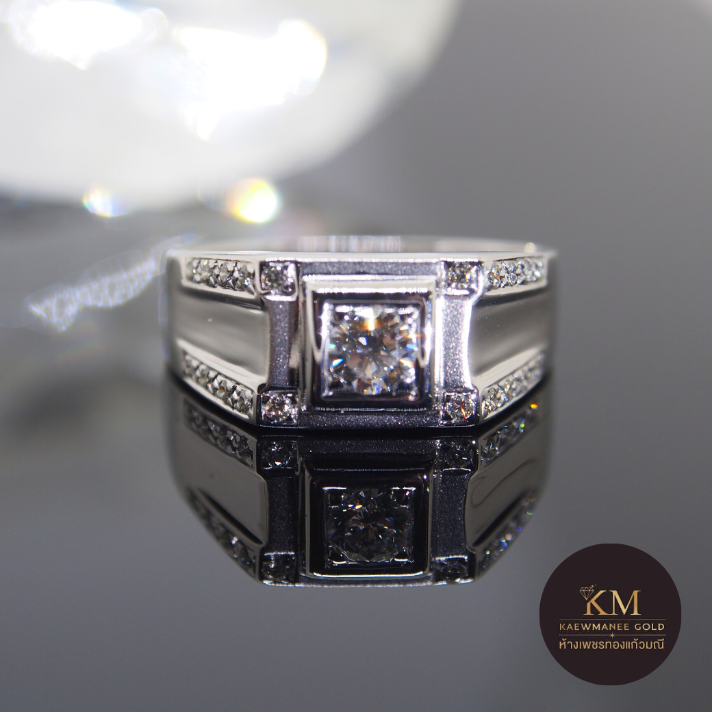 แหวนเพชร Absolutely Men Collection Ring (White Gold)