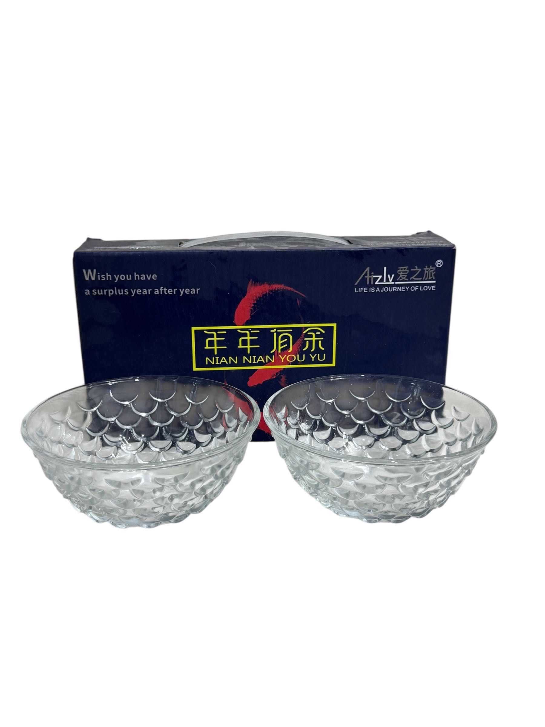 ชามแก้ว 4.5 นิ้ว ชุด 2 ชิ้น