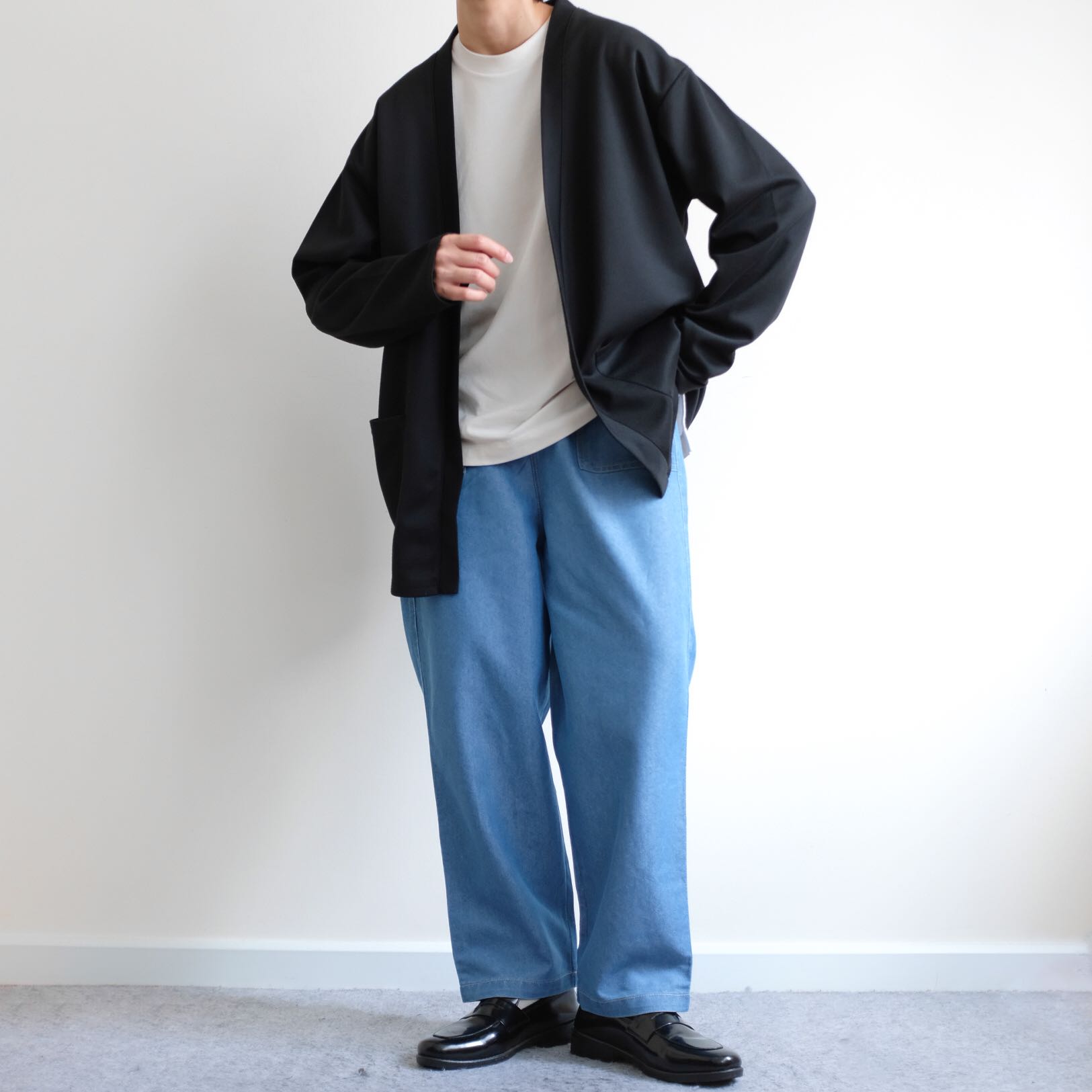 CHOCOL RAFFINE • Relaxed Cropped Wide Legs Ankle Pants