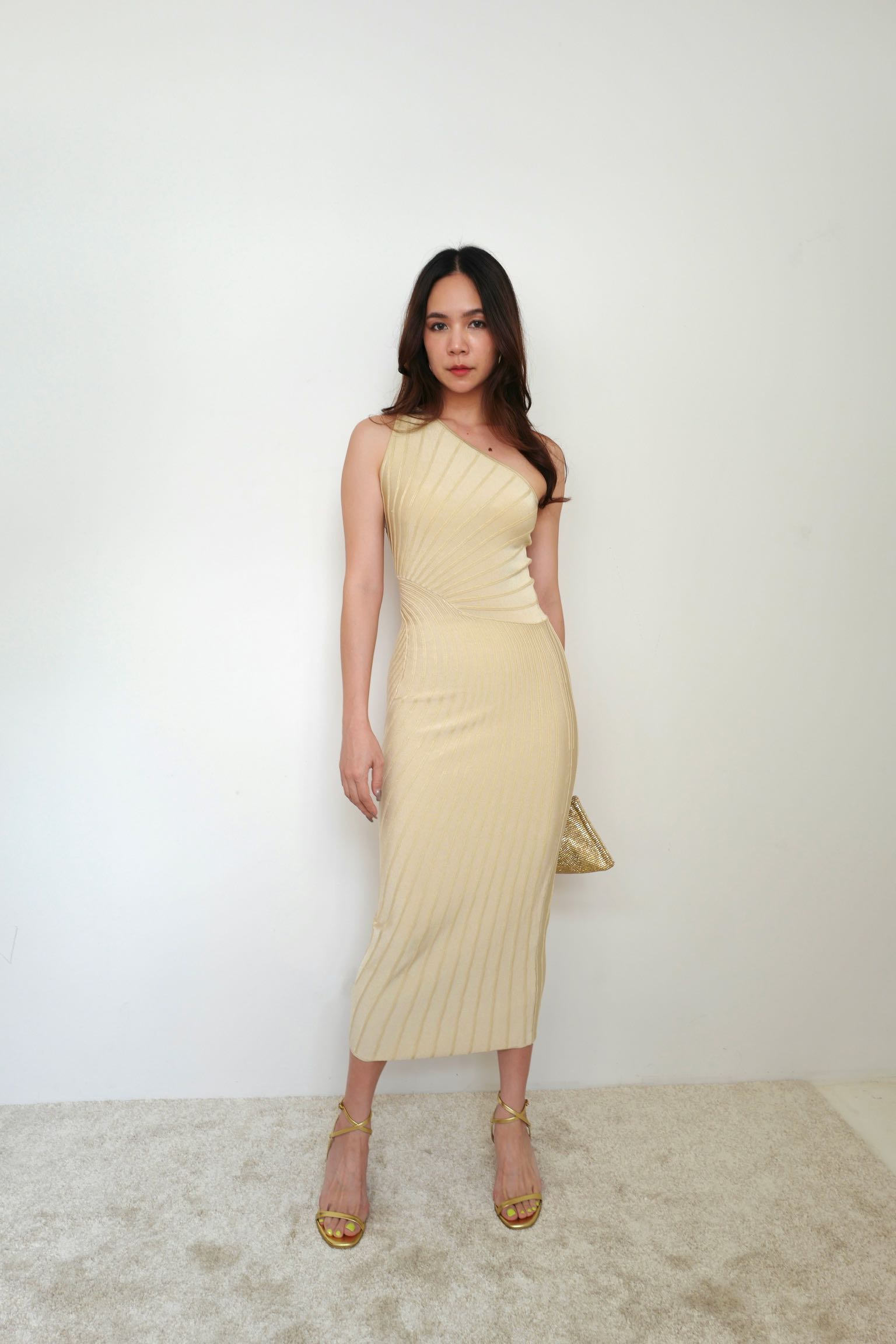 Cult Gaia RAITH KNIT DRESS - BEACH