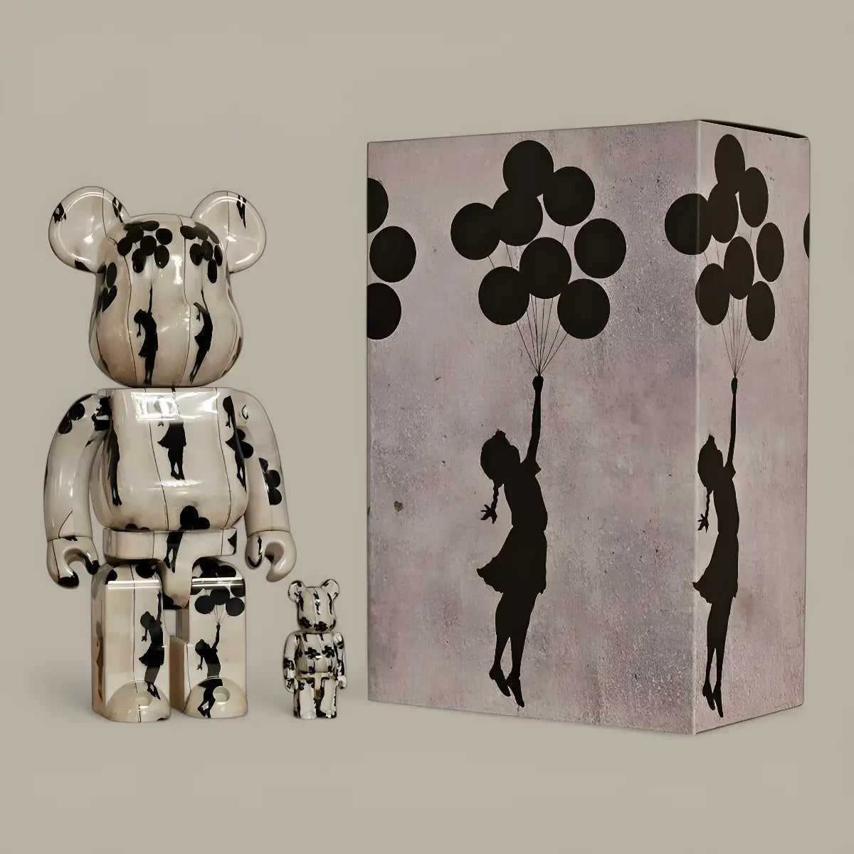 Be@rbrick Banksy Flying Balloons Girl 100%+400%