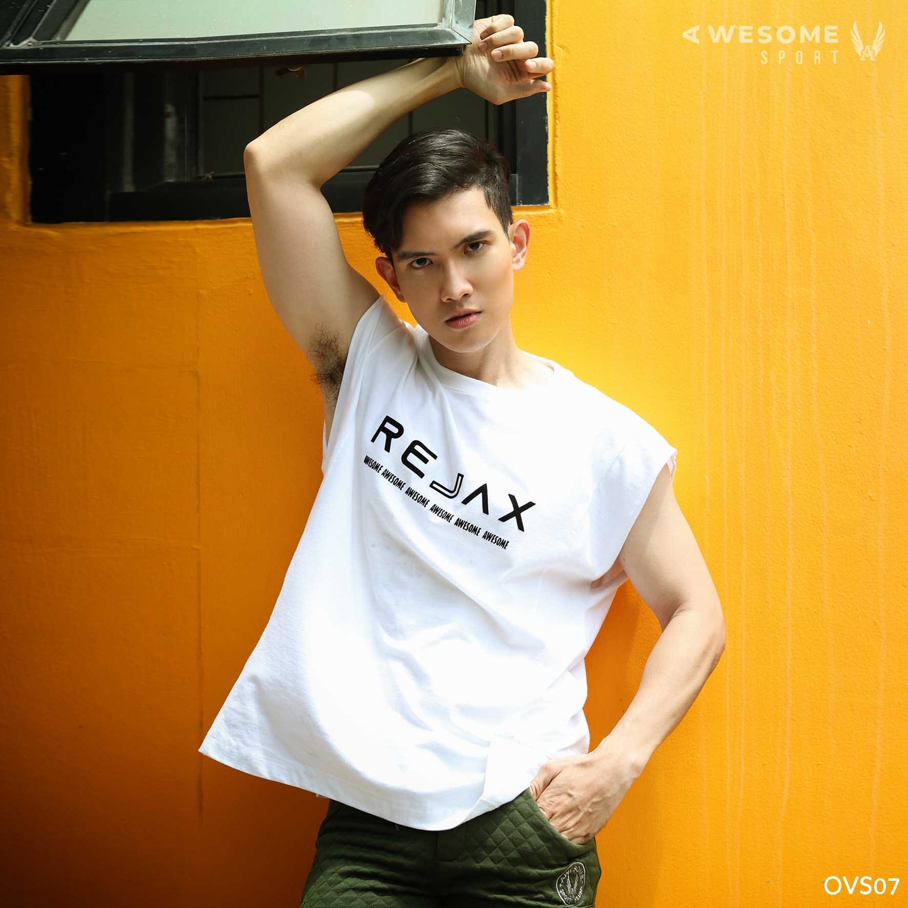 OVS07 (oversize)  คอกลม Awesome sport