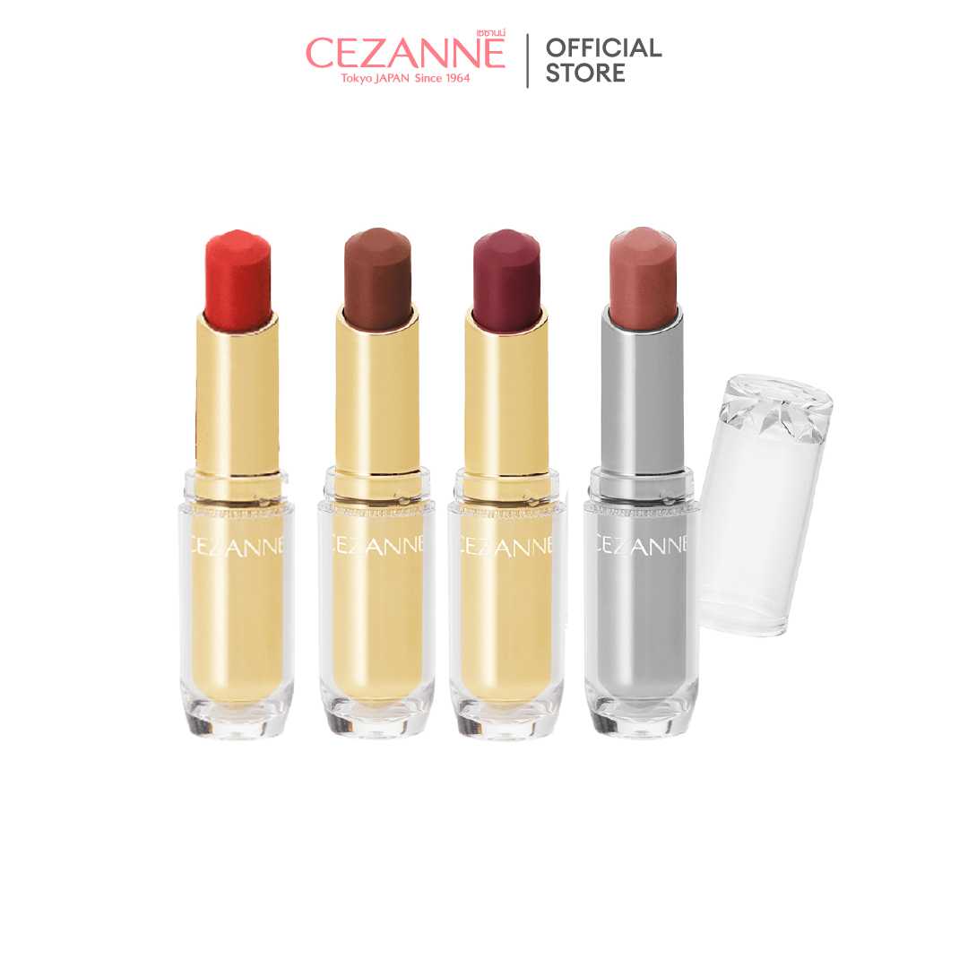 CEZANNE Lasting Gloss Lip ลิปสติกเนื้อกลอส สีฉ่ำวาว