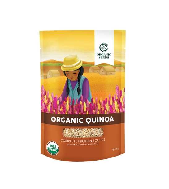 เมล็ดควินัว ขนาด 350 กรัม / ขนาด 1 กิโลกรัม (Quinoa Organic Superfood)