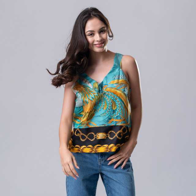 Silk Blouse (Mix, Size XS)