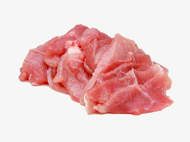 หมูเนื้อแดงหั่นชิ้น 500g