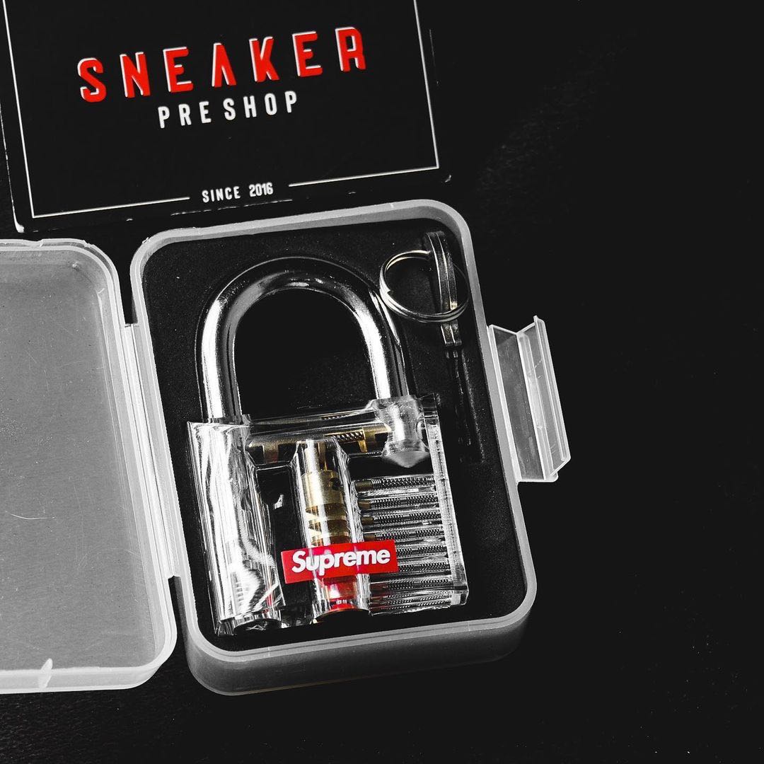 Supreme x Master Lock Clear 