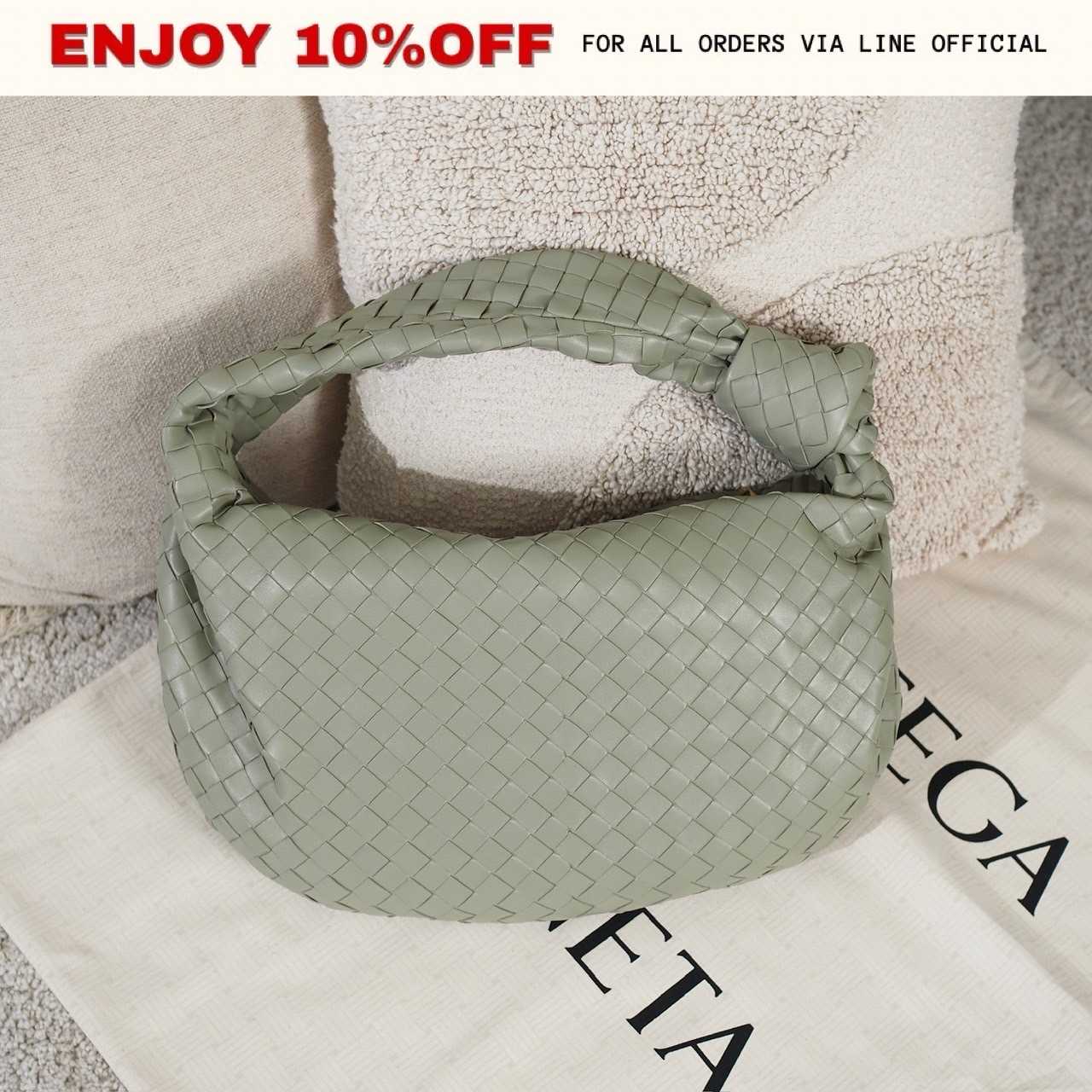 NEW! BOTTEGA VENETA Classic Jodie สี Travertine GHW | Bag