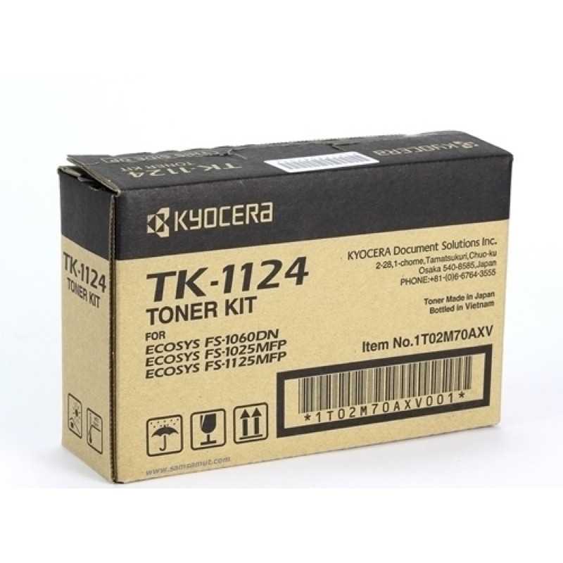 ตลับหมึกโทนเนอร์ Kyocera TK-1124 ตลับหมึกโทนเนอร์ สีดำ ของแท้ Black Original Toner Cartridge