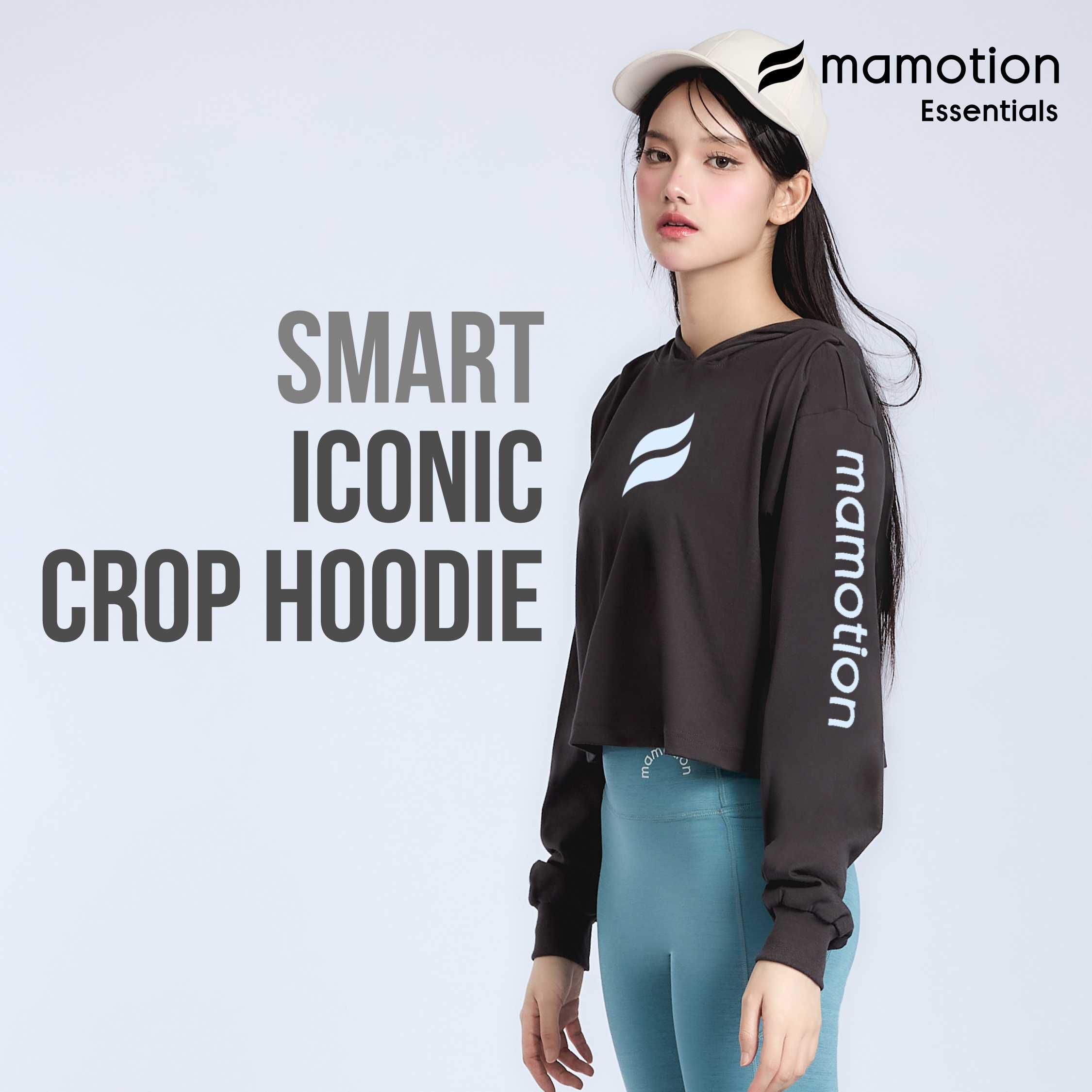Mamotion SMART Iconic Crop Hoodie - Mamotion® Essentials Collection