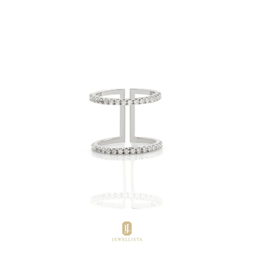Jewellista แหวน Tasha เงินแท้ 925 ประดับพลอย Zirconia