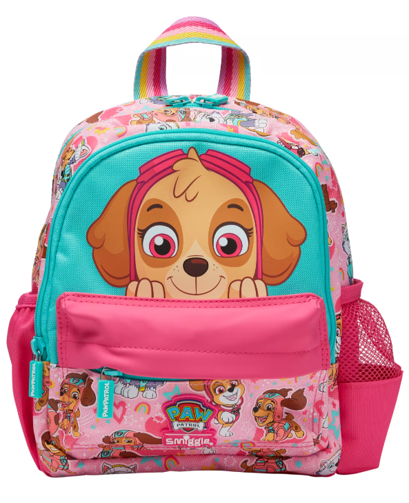 กระเป๋านักเรียนSmiggle กระเป๋า ลายpawชมพู ขนาด 10 นิ้ว ของแท้ พร้อมส่งในไทย💕✔