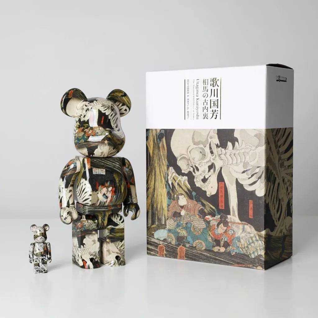 BE@RBRICK UTAGAWA KUNIYOSHI THE HAUNTED OLD PALACE AT SOMA 100%+400%