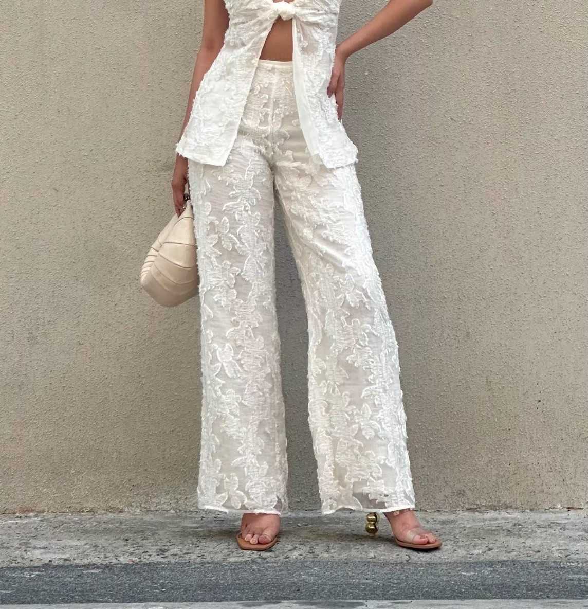SALE! Cult Gaia LANE PANT - OFF WHITE