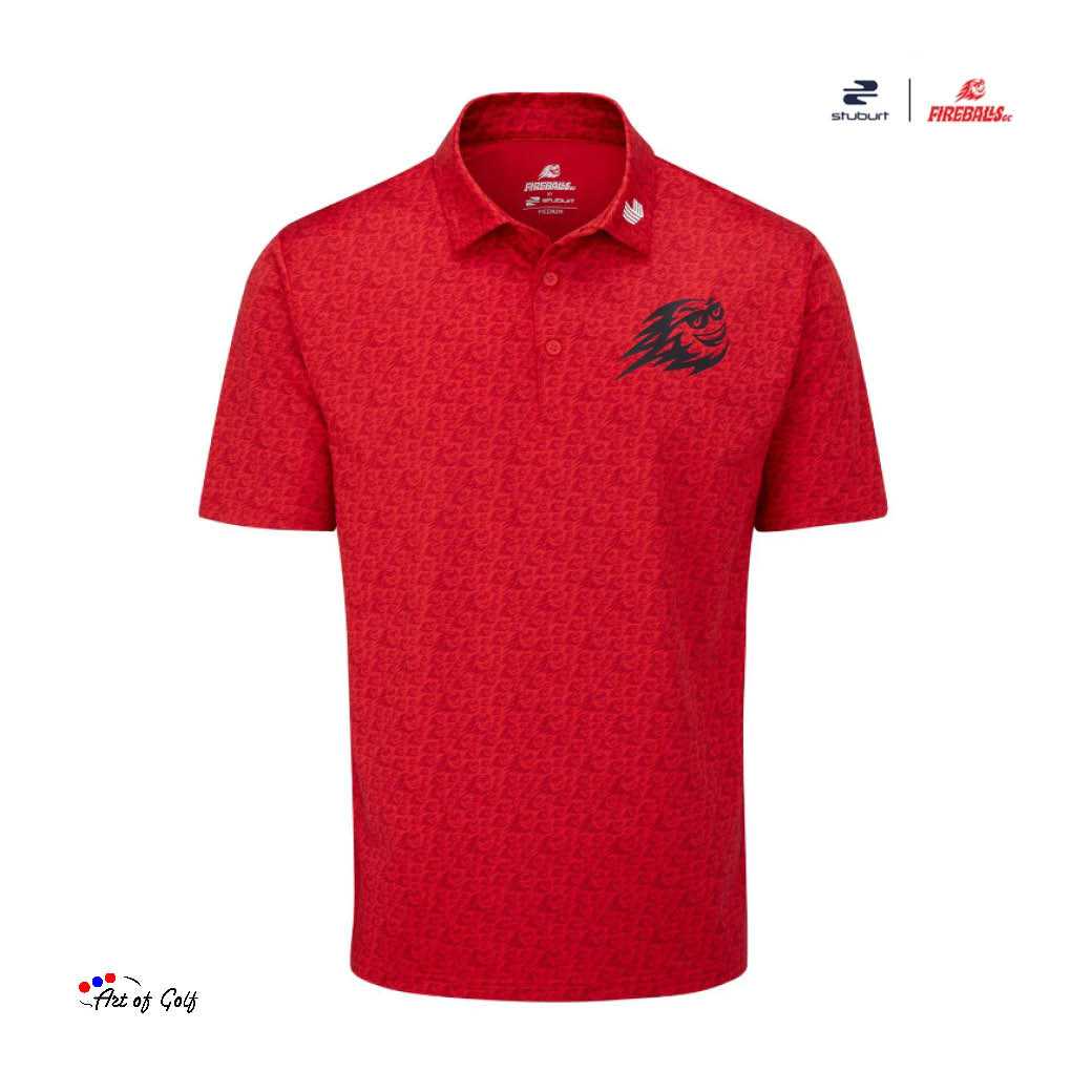 Stuburt x LIV Golf Fireballs Sergio Polo Shirt (Red)