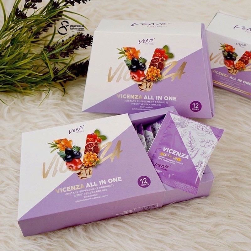 เวเน่คลอลาเจนพลัส Vene plus Vene veneka แพ็คเกจใหม่ค่ะ vicenza All in one (ซื้อ2มีของแถม1กล่องเล็ก)