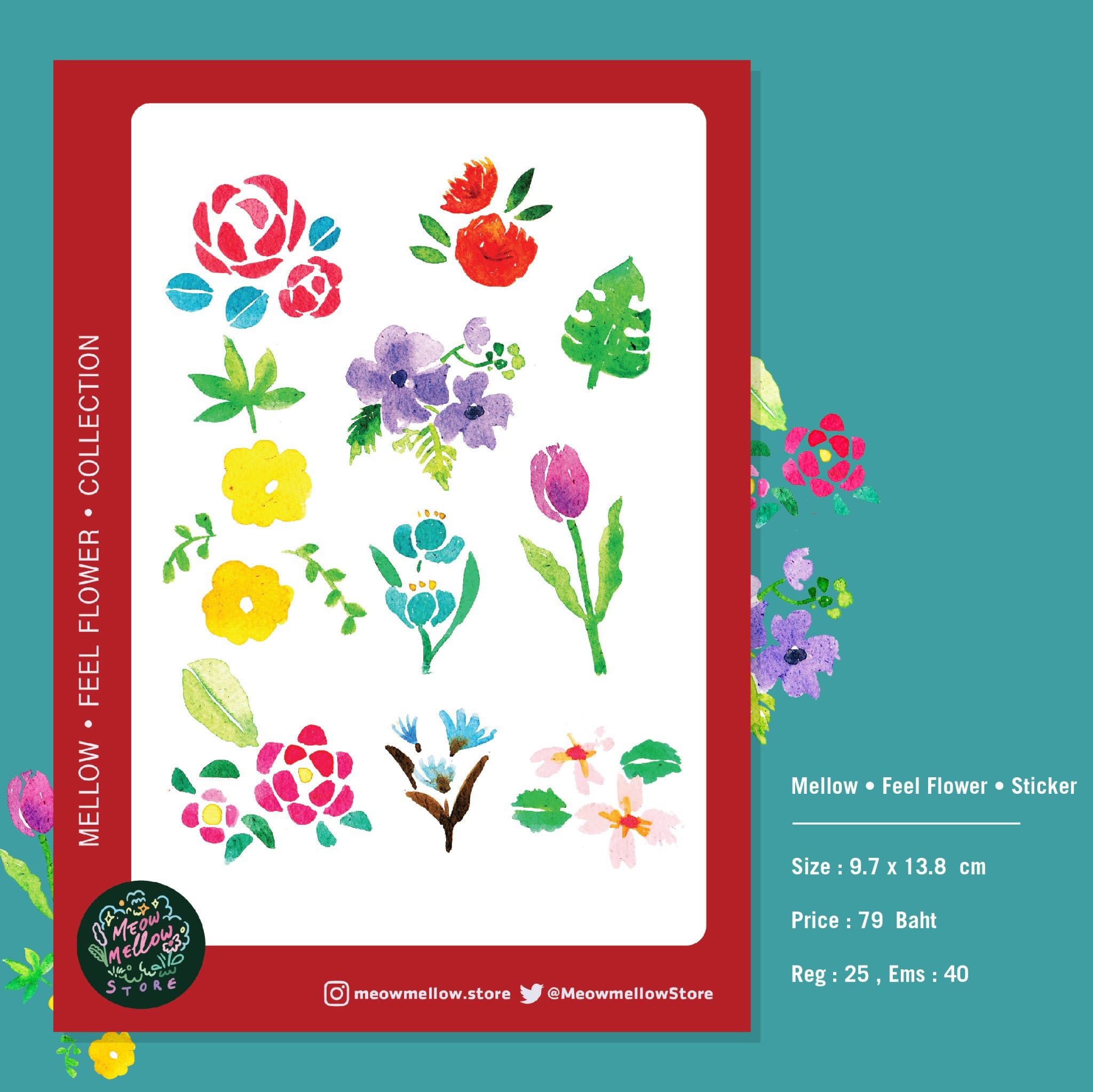 Mellow • Feel Flower • Sticker