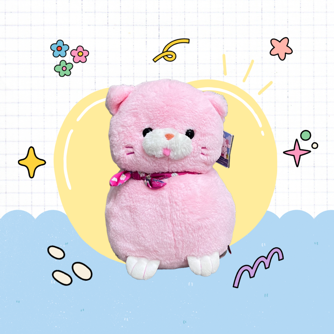 ตุ๊กตาแมว Cupcake ไซส์ L ขนาด 12 นิ้ว แบรนด์ Rainflower