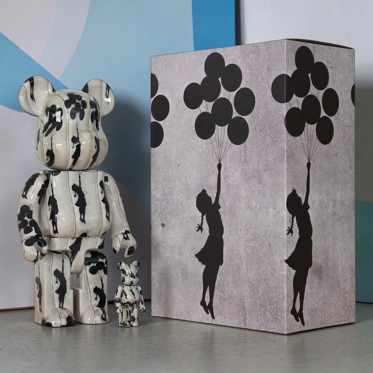 Be@rbrick Banksy Flying Balloons Girl 100%+400%