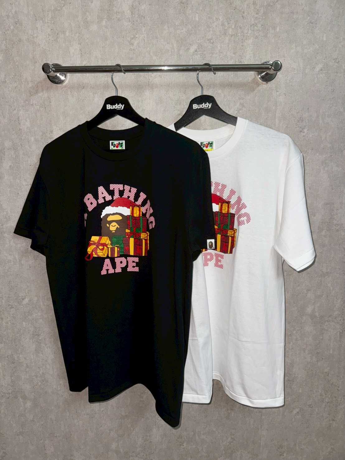 BAPE Christmas Tee Black/White
