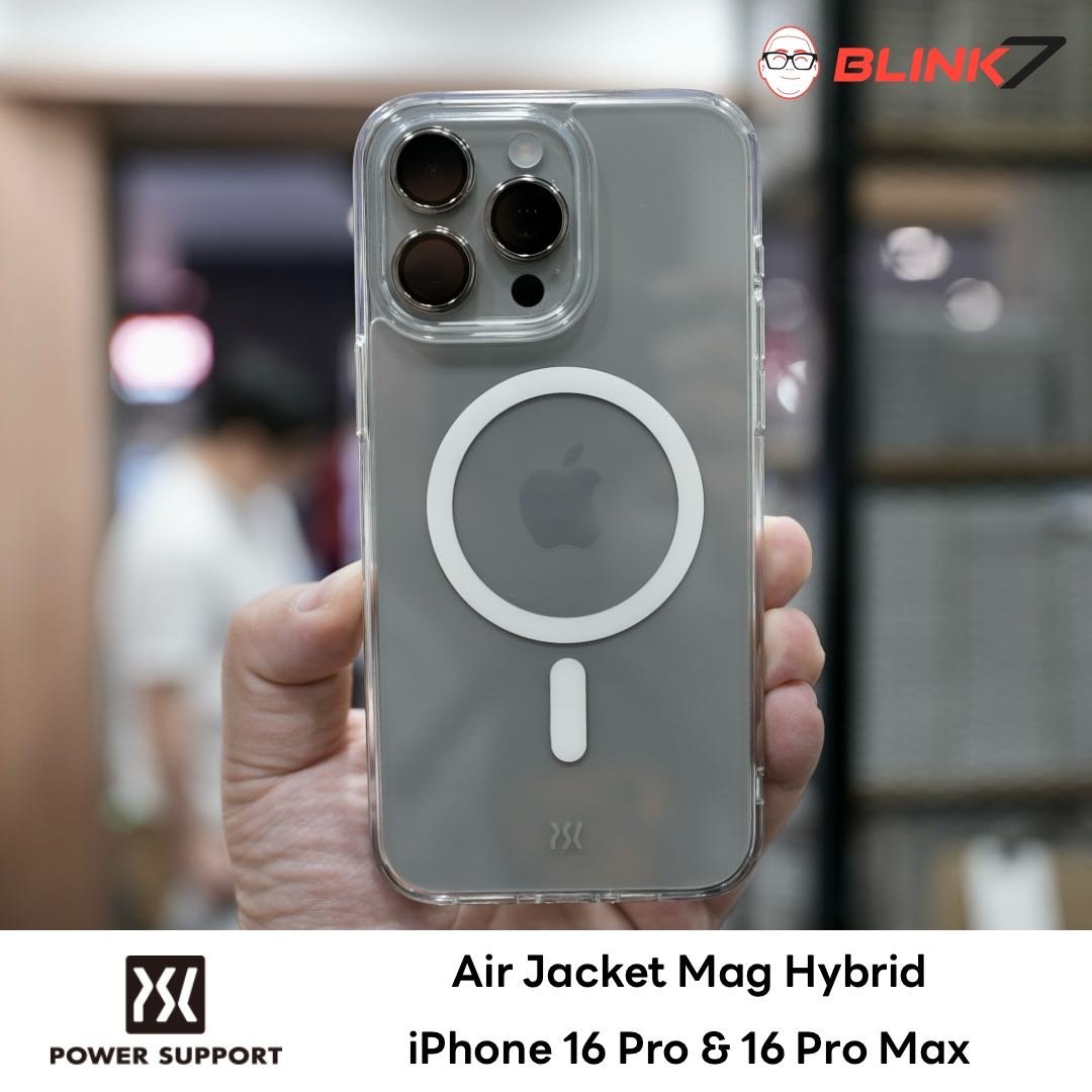 Air Jacket Mag Hybrid เคสใส กันกระแทก iPhone 16 Pro & 16 Pro Max