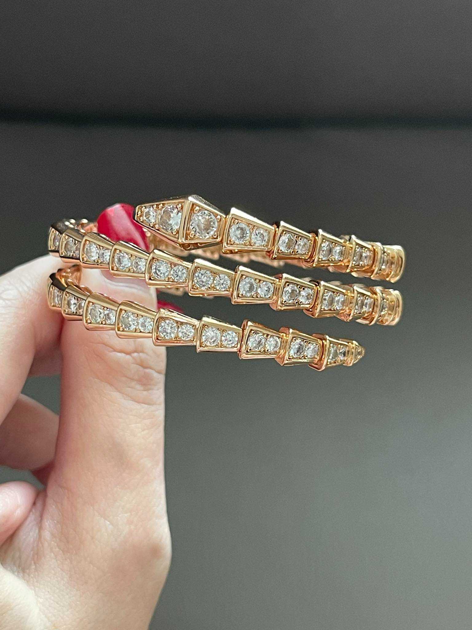 triple row snake bracelet