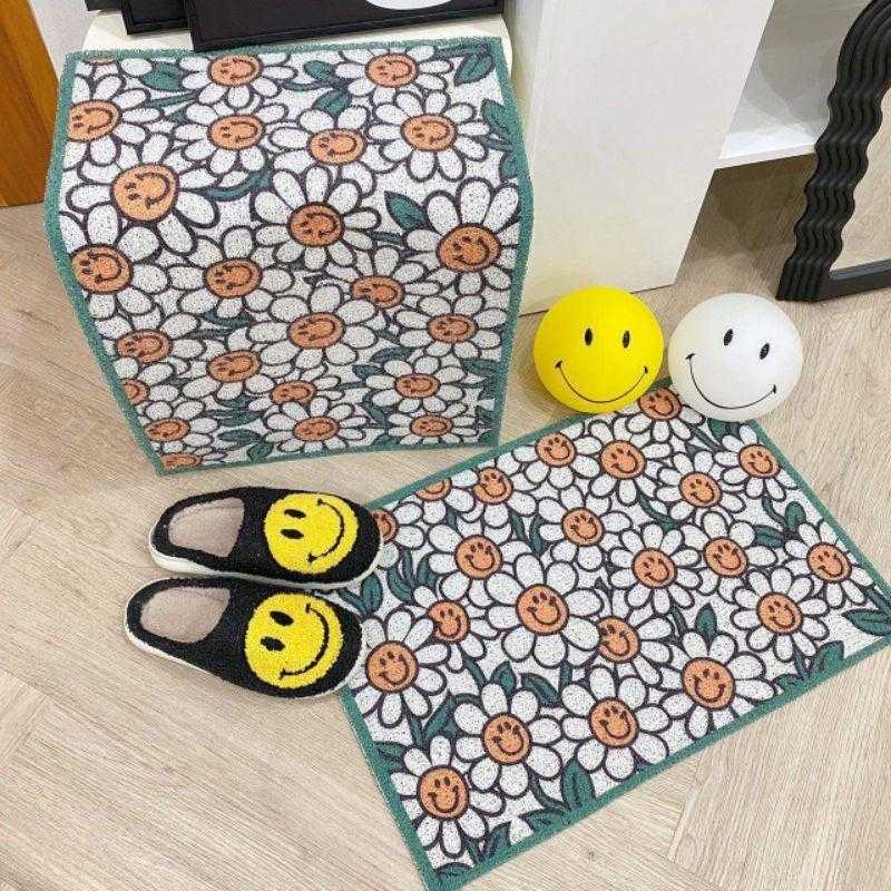 🎀 พร้อมส่ง 🎀 พรมดักฝุ่นดอกไม้ 🌼💚
