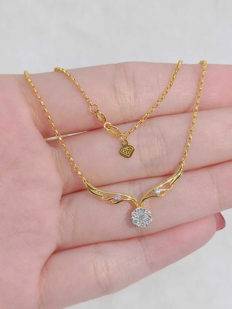 สร้อยคอ​เพชร​แท้​