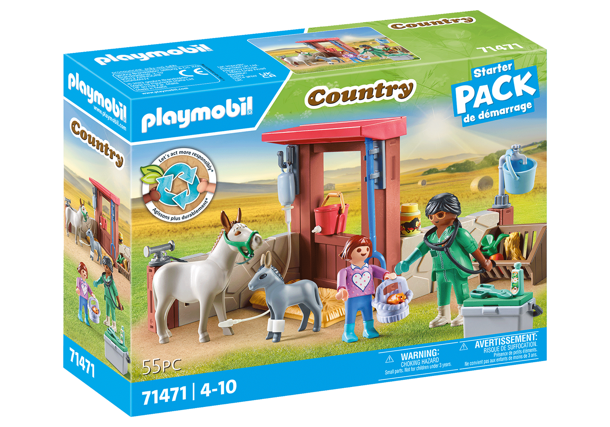 Playmobil สตาร์ทเตอร์ สัตวแพทย์ในฟาร์มPM-71471-24