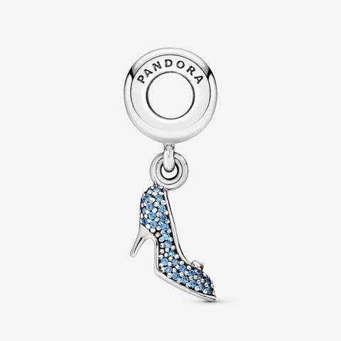 Disney Cinderalla Pave Slipper Dangle Charm