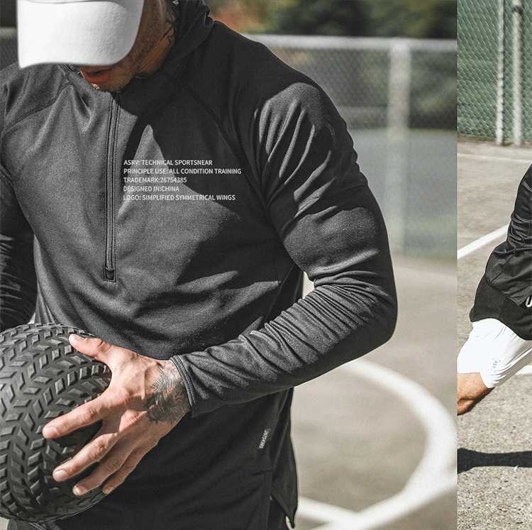 ฮู้ดแขนยาว ASRV #5 / ผ้าโพลีเอสเตอร์ ใส่คลุมออกกำลังกาย หรือใส่อากาศเย็นได้ ผ้านิ่มใส่สบาย