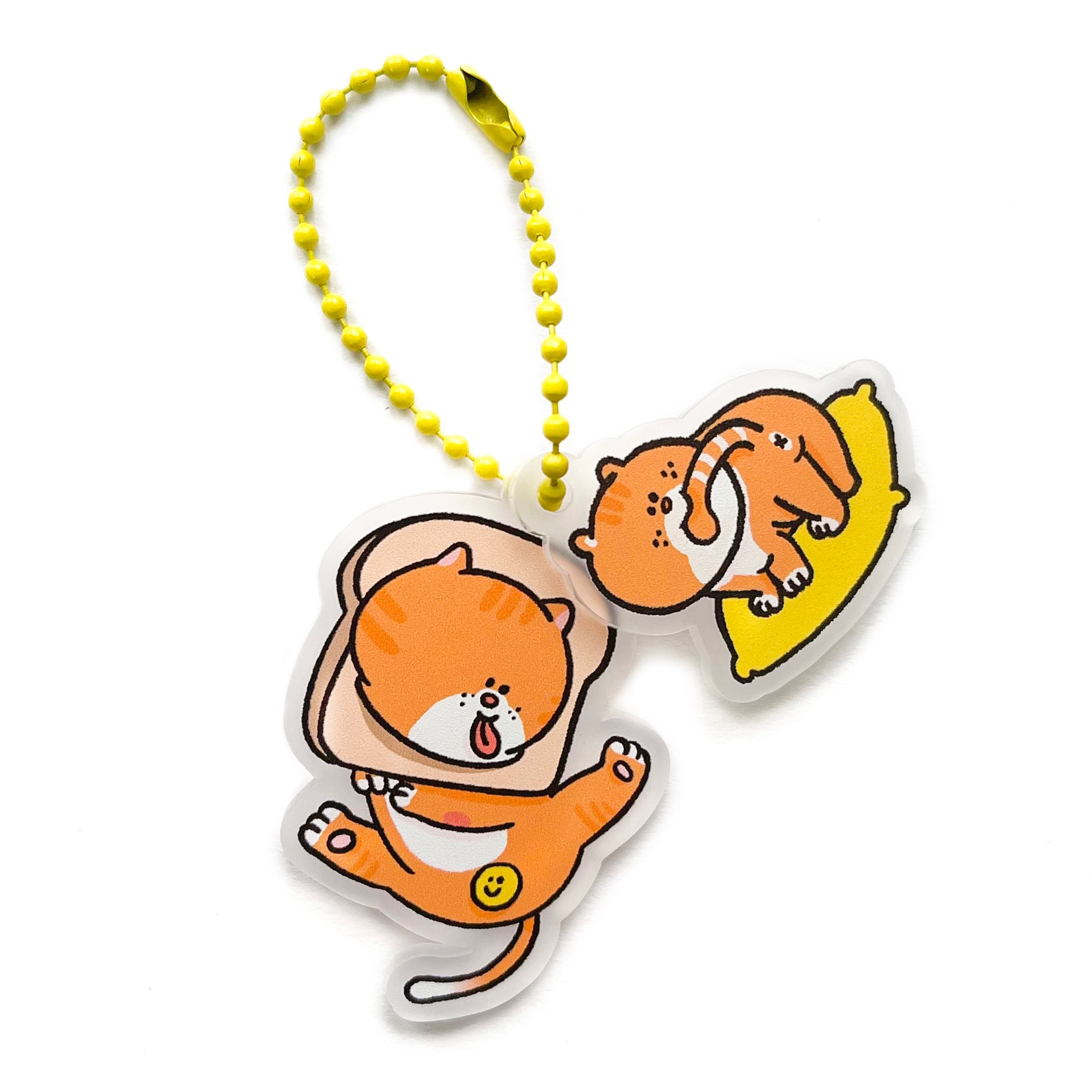 keyring set ชุด 2 ชิ้น - the orange cat