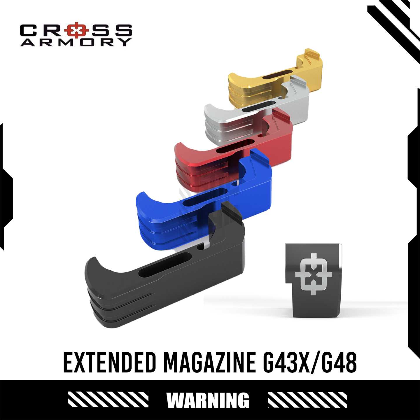 Magazine Catch for Glock G43x /48 by Cross Armory