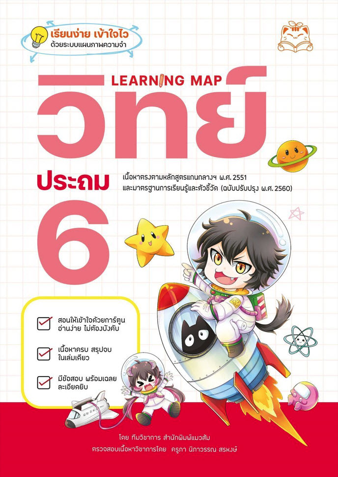 หนังสือ Learning Map วิทย์ ประถม 6