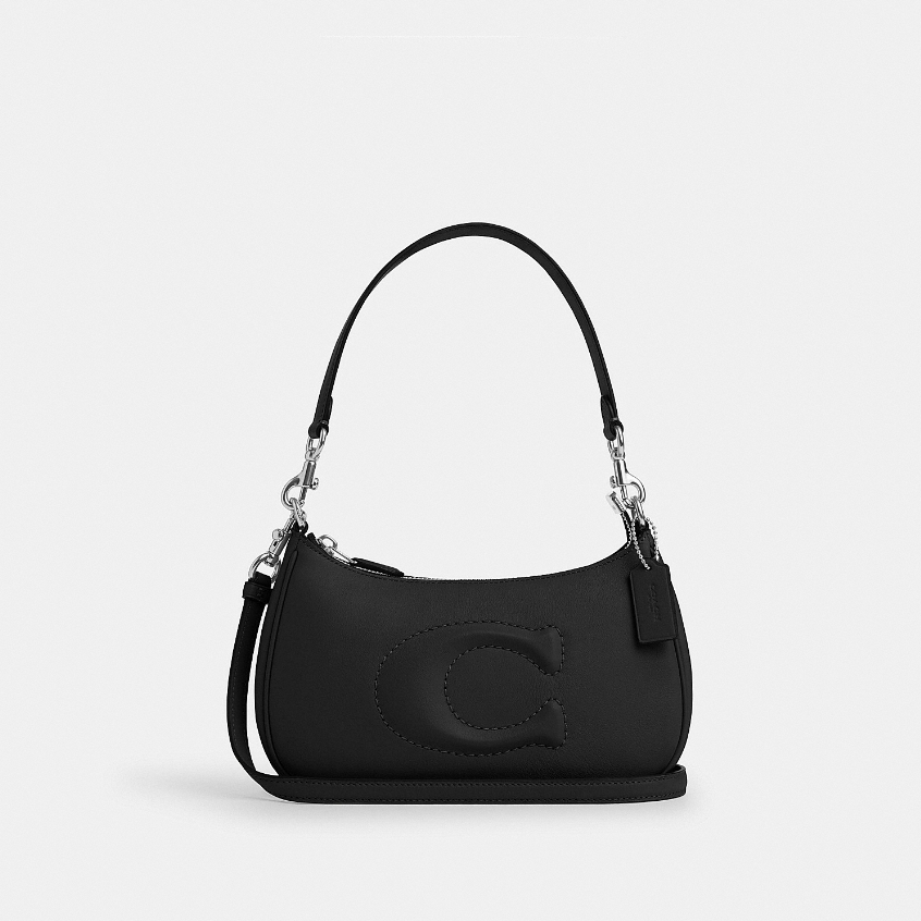 Coach CR099 Teri Shoulder Bag (SV/BK) กระเป๋าสะพายผู้หญิง สี Sv/Black