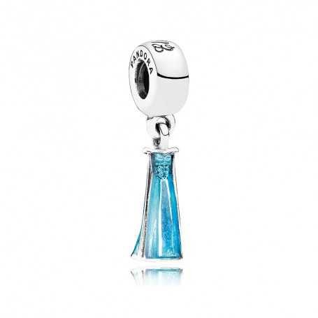 Disney Elsa dress silver dangle with blue enamel