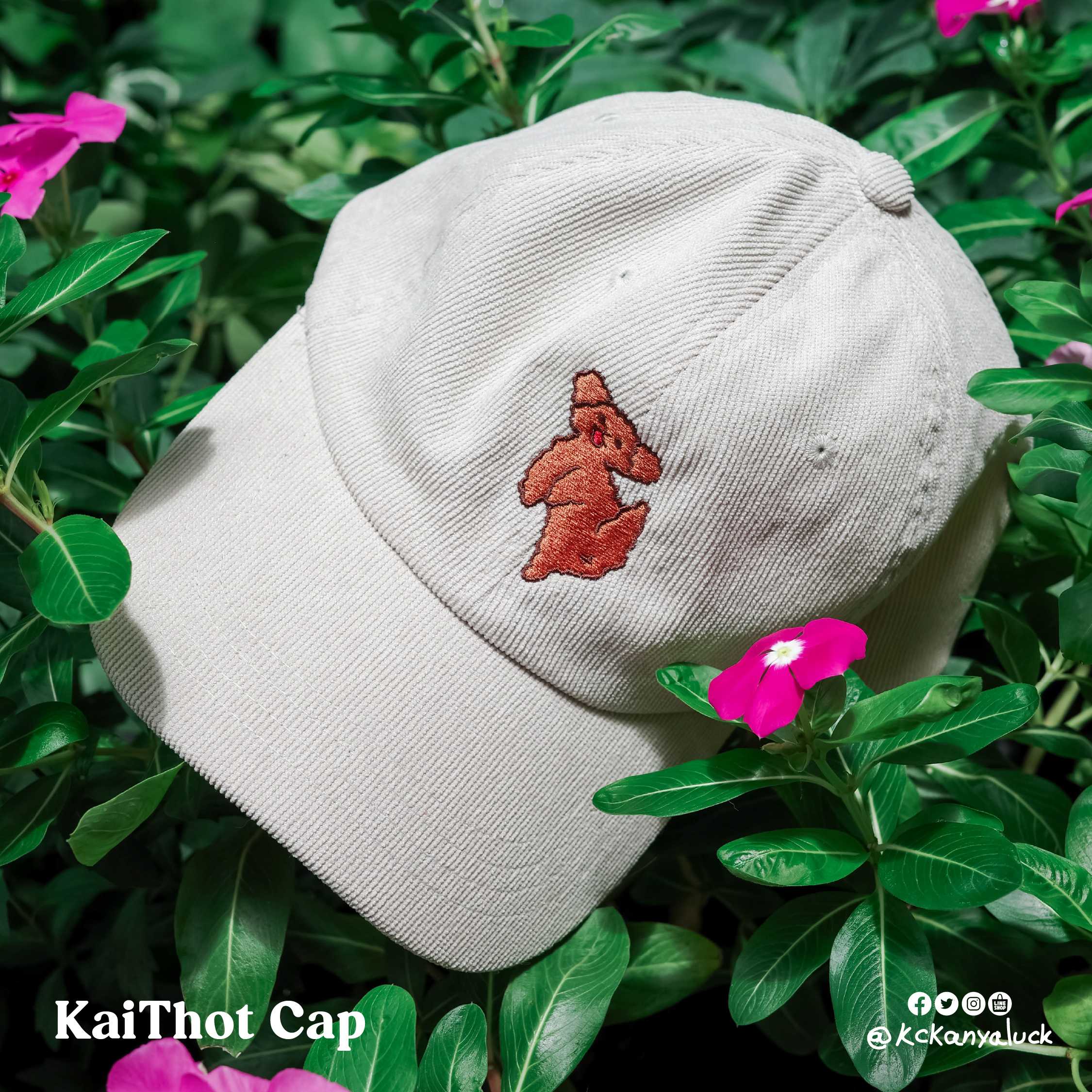 Corduroy cap หมวกแก๊ปลูกฟูก (ร่องเล็ก) : KaiThot
