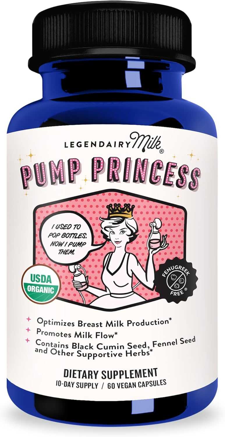 วิตามินบำรุงน้ำนมสำหรับคุณแม่ปั๊มนม Legendairy Milk Pump Princess 60 vegan capsules