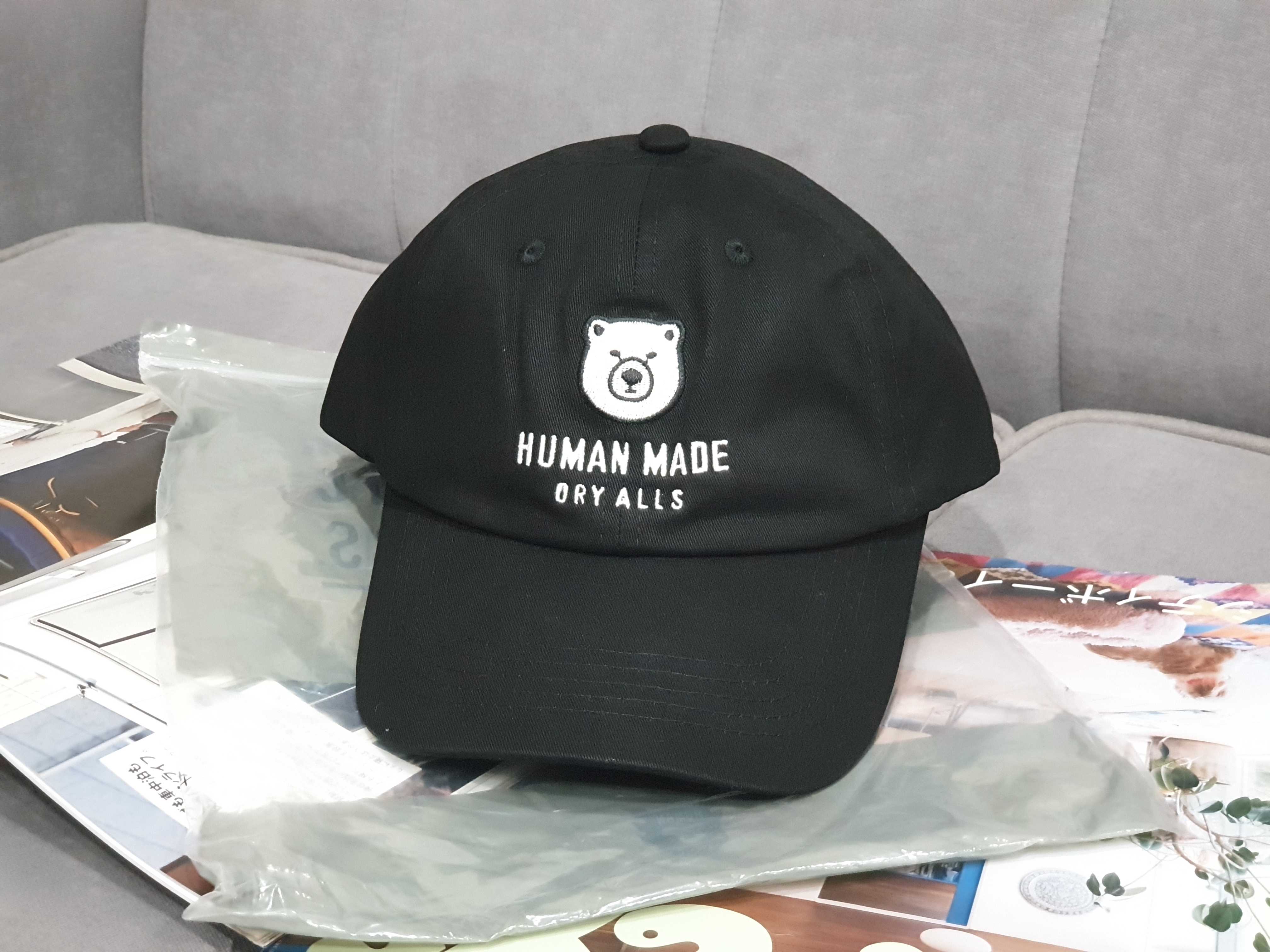 (สินค้าPREORDER15-20days) Humanmade twill cap polarbear ss22 black