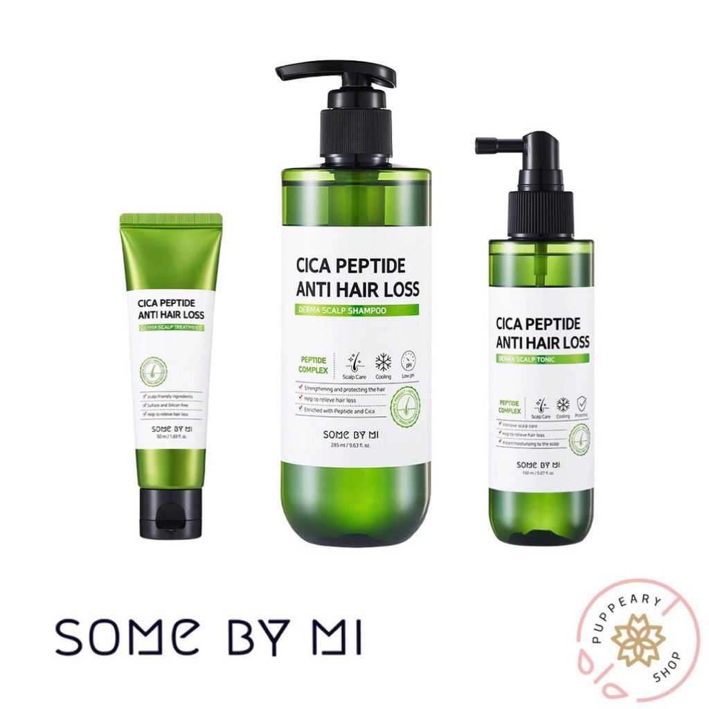 (พร้อมส่ง) SOME BY MI CICA PEPTIDE ANTI HAIR LOSS DERMA SCALP SHAMPOO/TREATMENT/TONIC