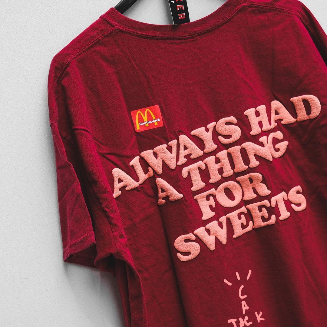 Travis Scott x Mc Donald’s “Apple Pie” Tee Cardinal