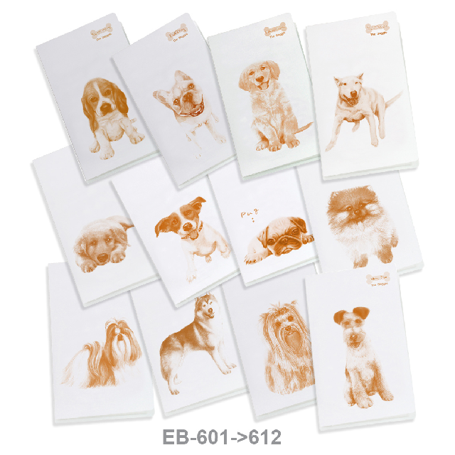 แฟ้มใส่นามบัตร Card Album 60ช่อง ชุด The Doggies #EB-601 - EB-612