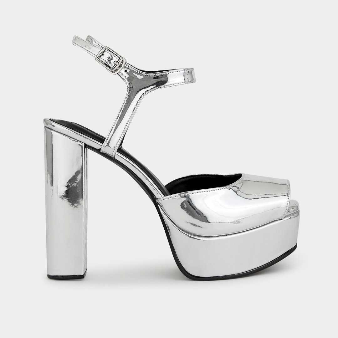 CLEARANCE รองเท้าส้นสูง Dynasty platform heels - Silver