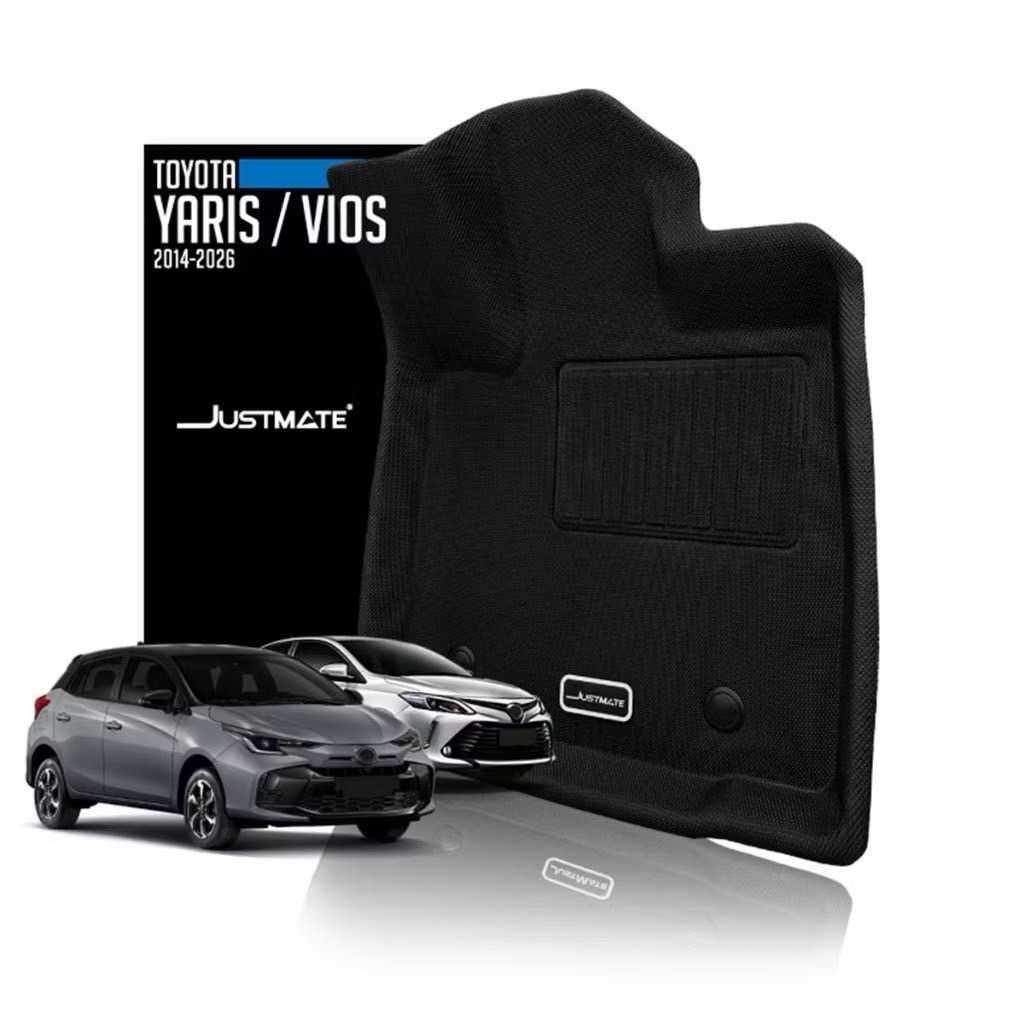 [JUSTMATE] TOYOTA พรมปูพื้นรถยนต์ VIOS / YARIS GEN 3 2014 - 2026