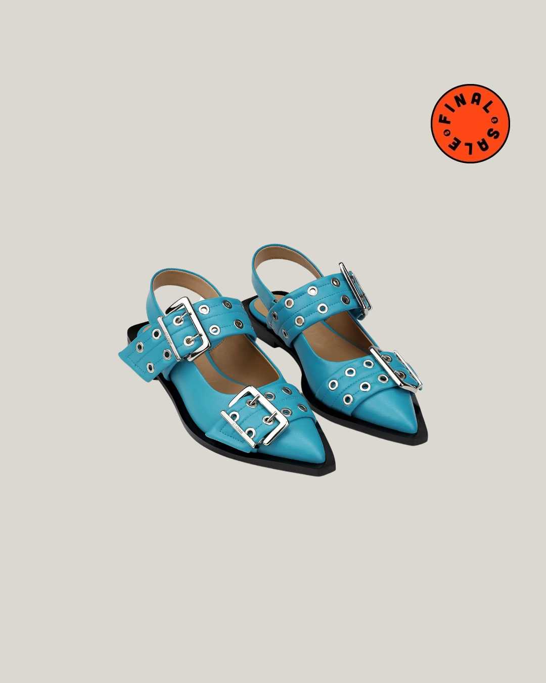 GANNI | Buckle Ballerinas